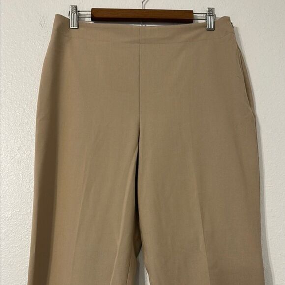 Talbots Hollywood Pullon Pants Womens 10 Stretchy Zip Straight Leg High Rise - Picture 2 of 12